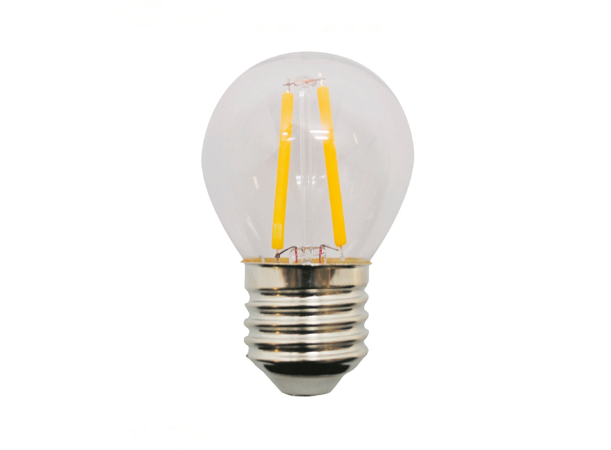 LAMPADA ESFÉRICA FILAMENTO LED E27 AMARELA