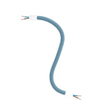 Kit Creative Flex tubo flexível em azul petróleo RM78 forro têxtil com terminais de metal
