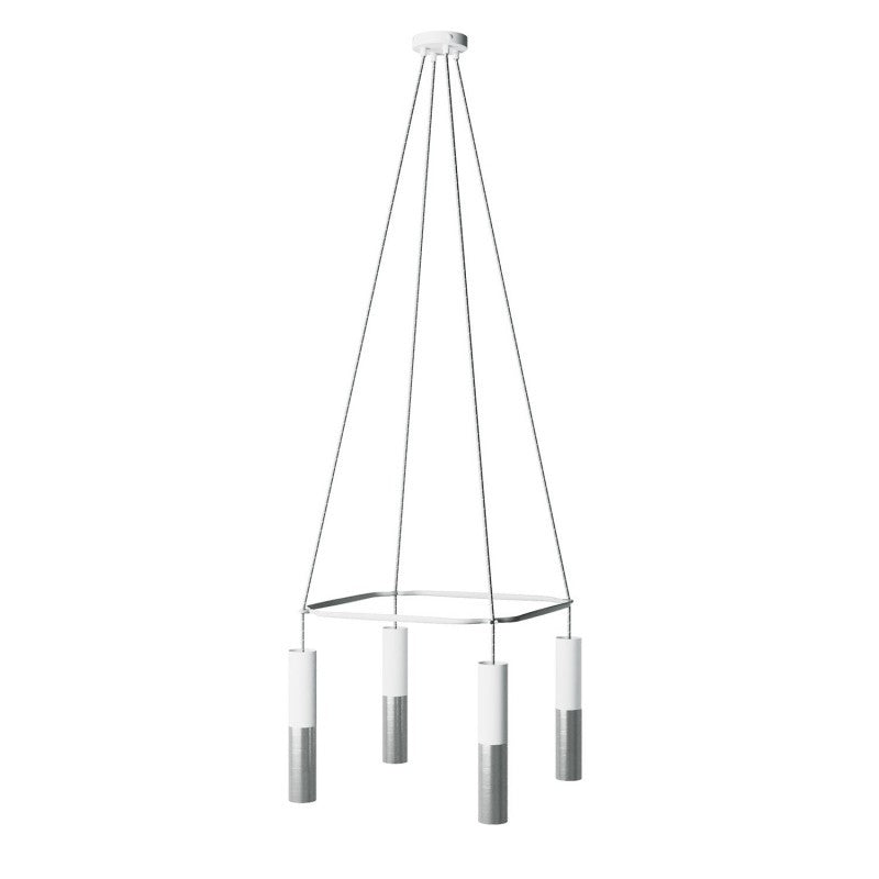 Tubo de gaiola de 4 quedas-E14 Lâmpada dupla