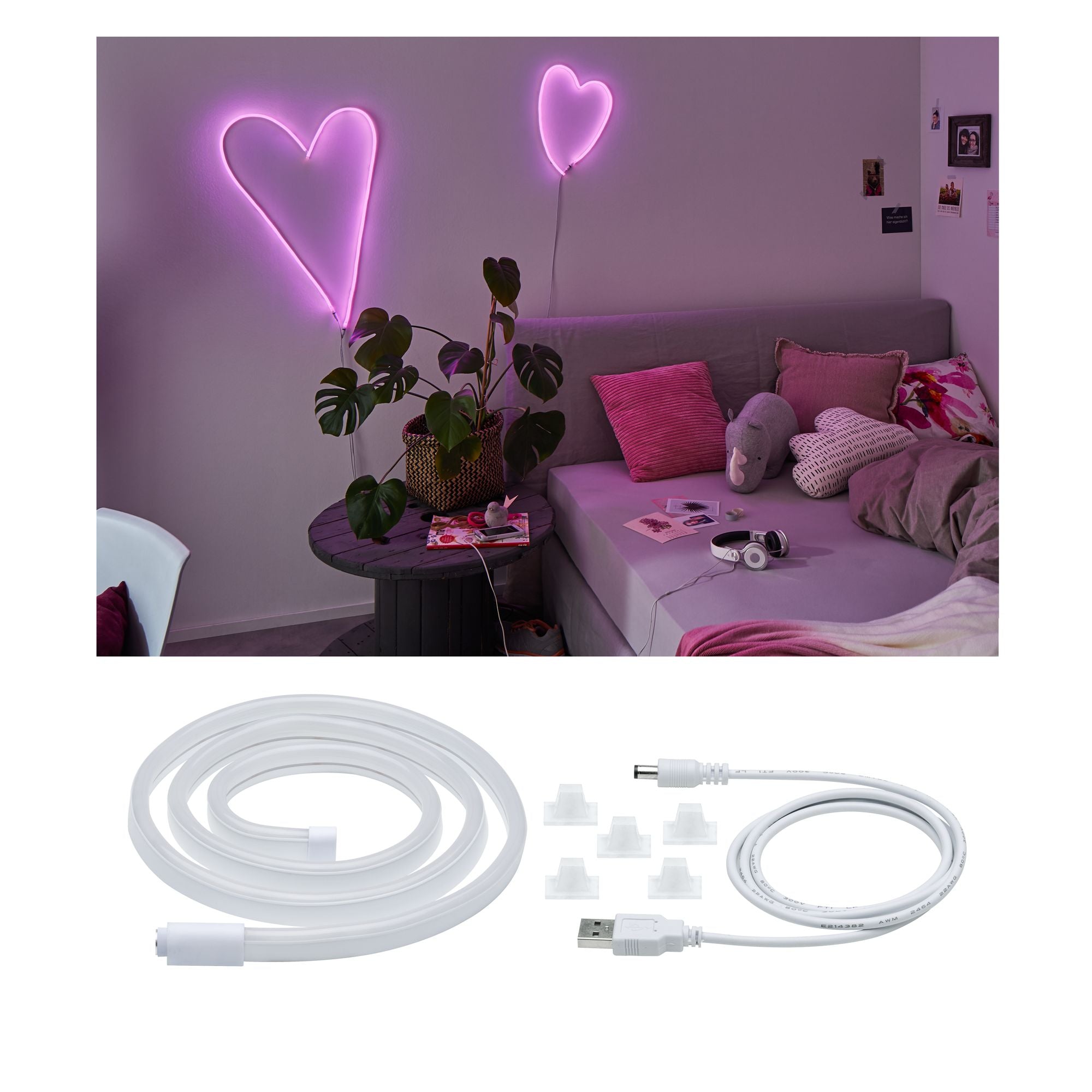 Neon Flex Rosa Neon Colorflex Rosa (1m) – Light & Store