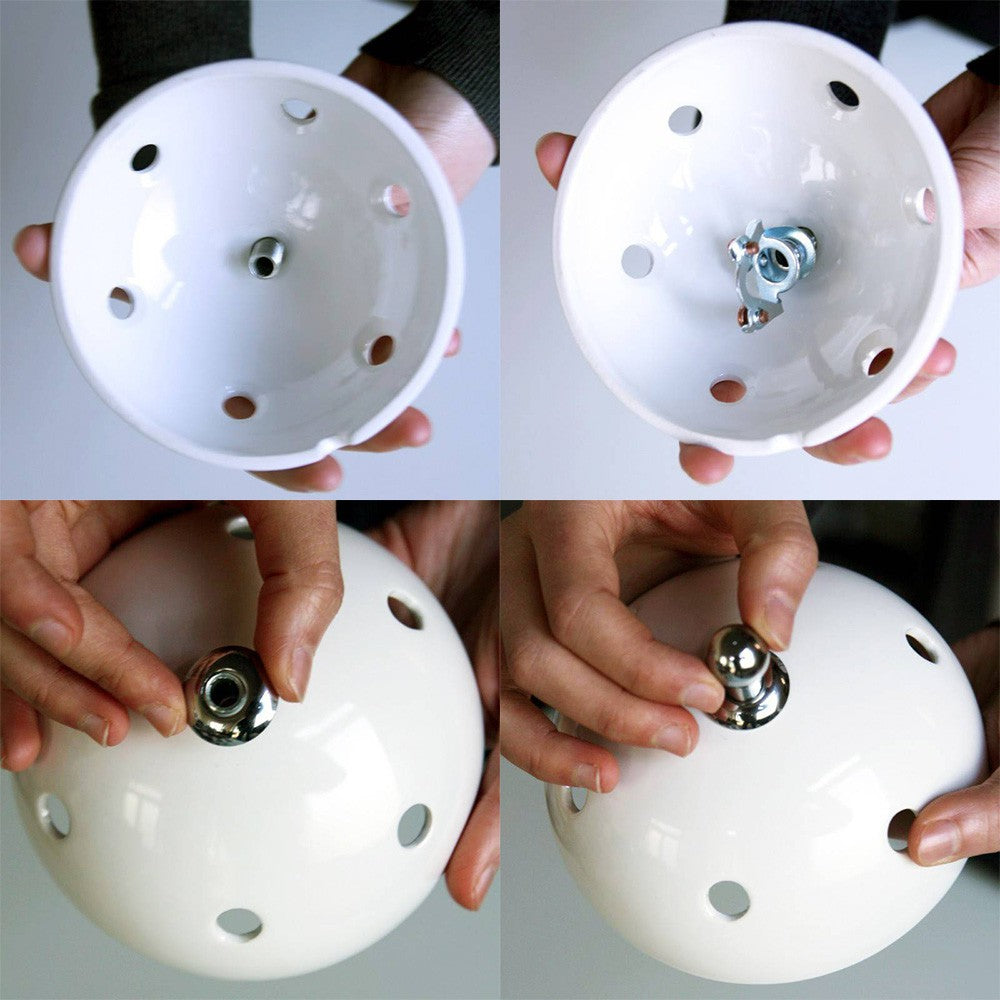 Kit de rosácea de teto de 7 furos em cerâmica