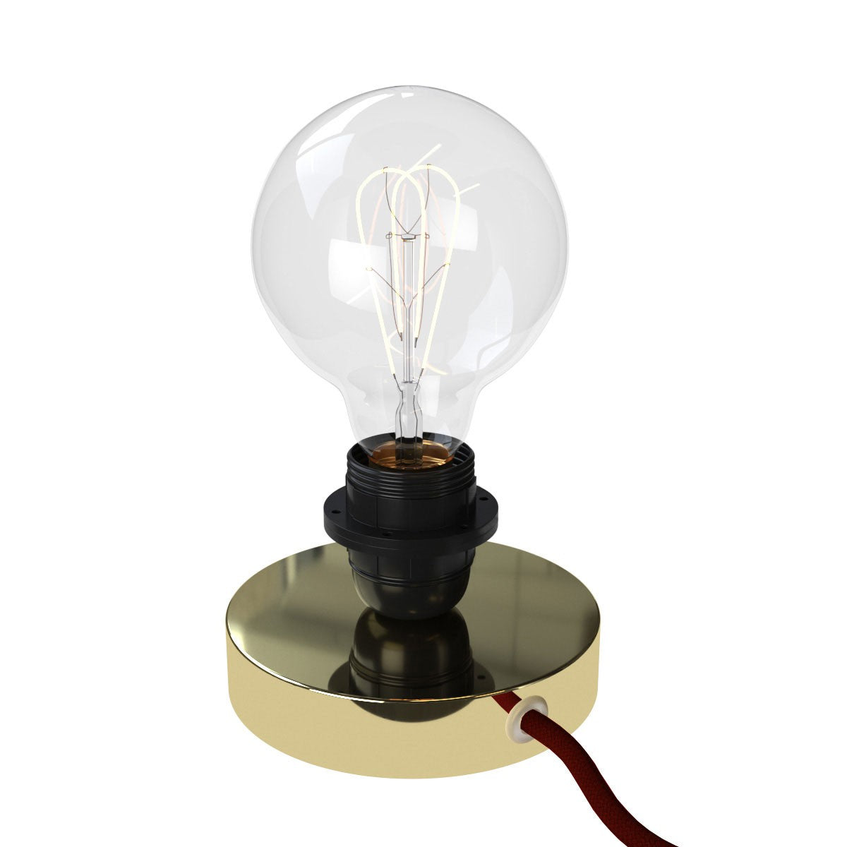 Posaluce Metal for lampshade, our metal table lamp complete with fabric cable, switch and 2-pin plug