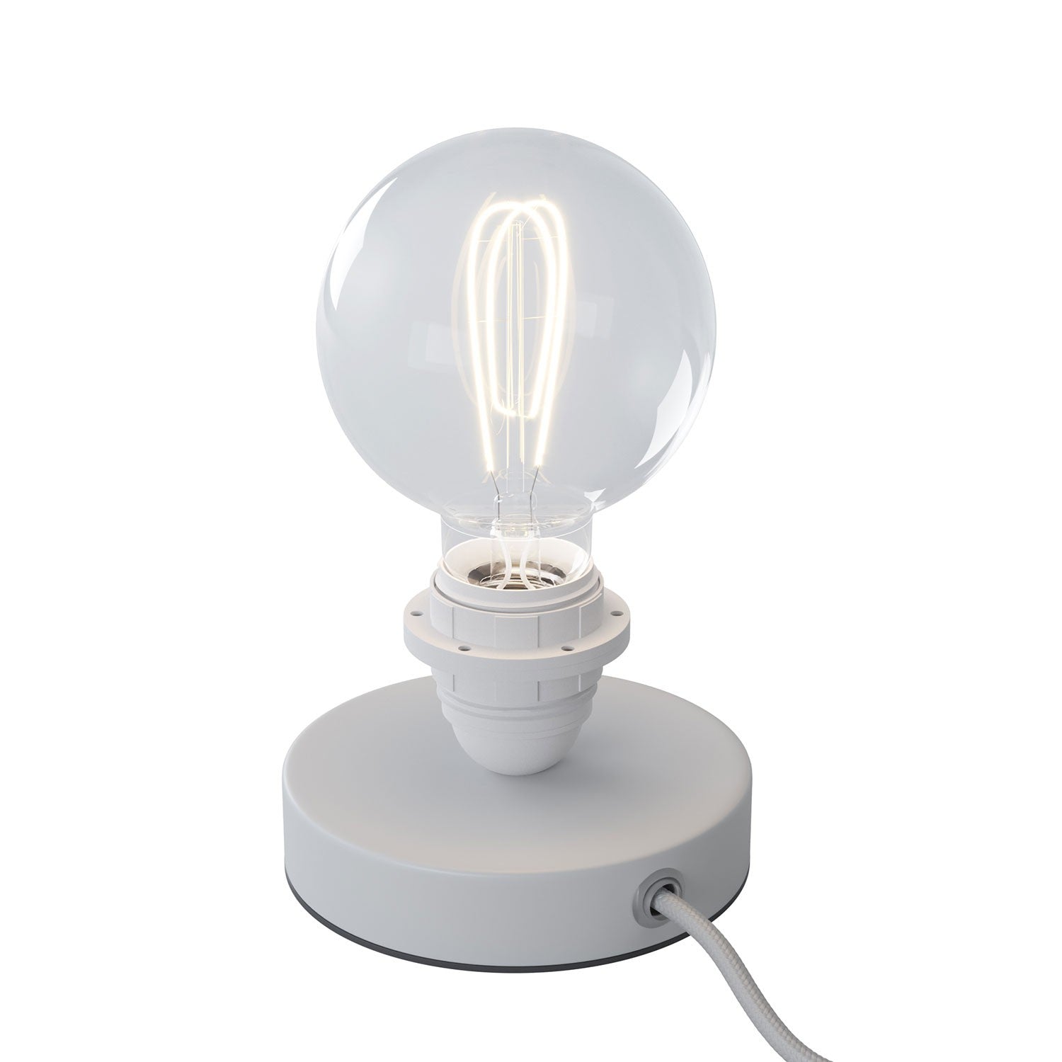 Posaluce Metal for lampshade, our metal table lamp complete with fabric cable, switch and 2-pin plug