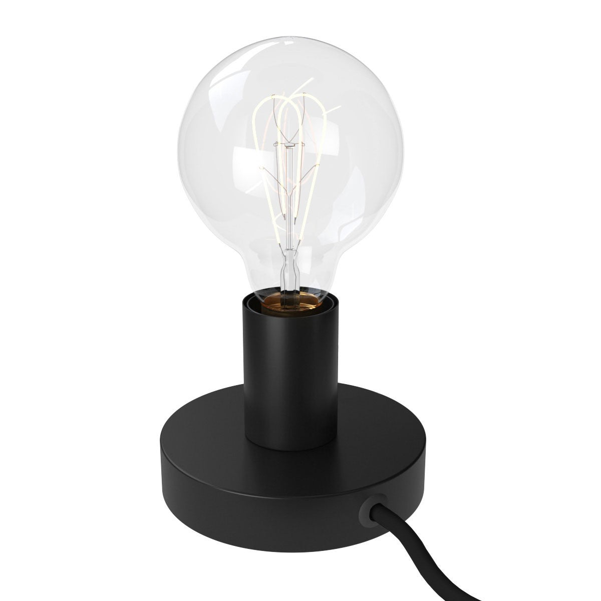 Posaluce Metal, our metal table lamp complete with fabric cable, switch and 2-pin plug