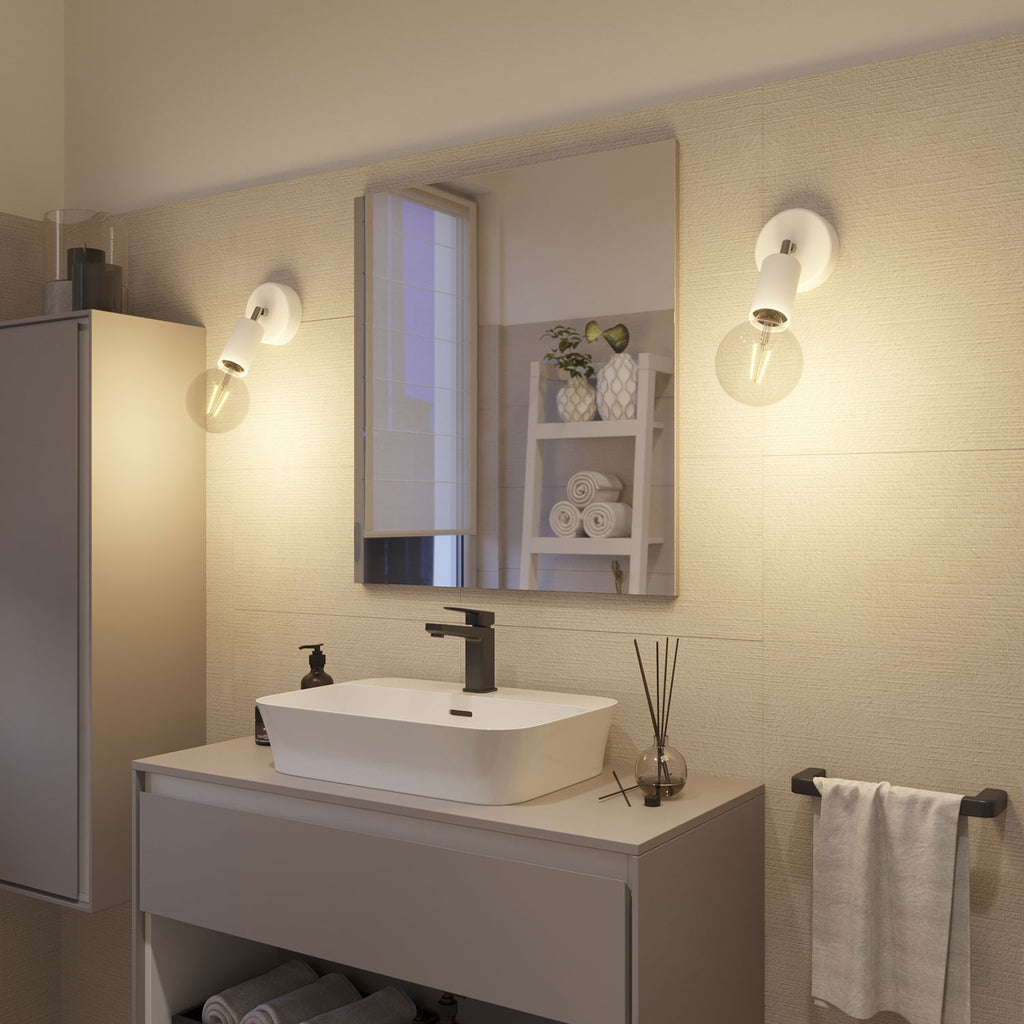 Fermaluce EIVA ELEGANT with adjustable joint ceiling rose and lamp holder IP65 waterproof