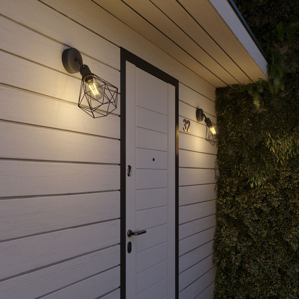 Fermaluce EIVA with Diamond lampshade adjustable joint and lamp holder IP65 waterproof