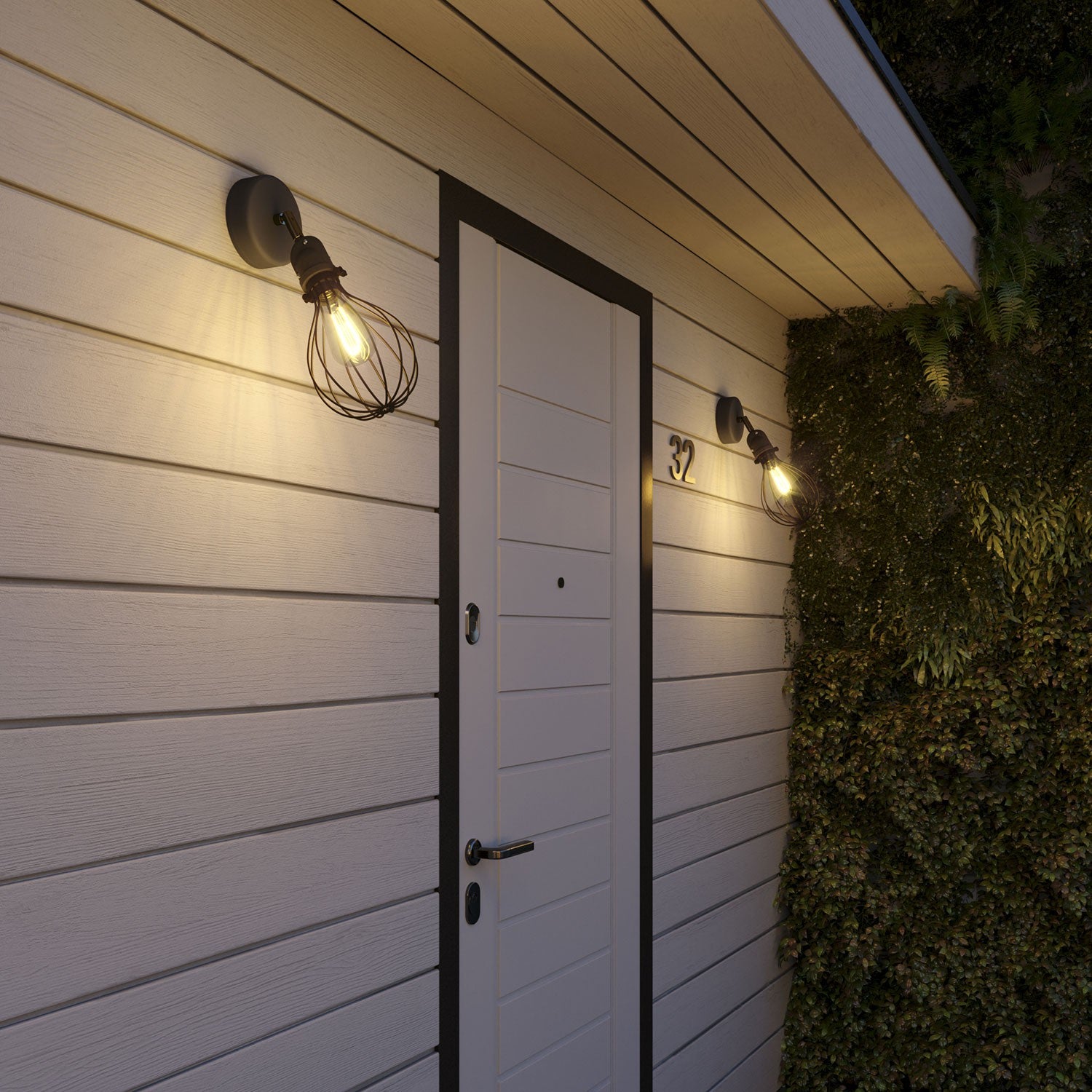 Fermaluce EIVA with Drop lampshade adjustable joint and lamp holder IP65 waterproof