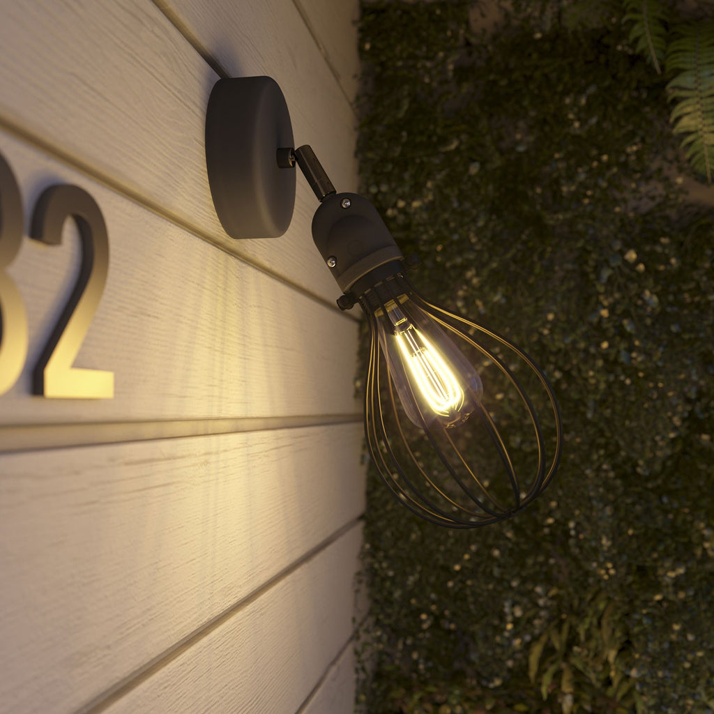 Fermaluce EIVA with Drop lampshade adjustable joint and lamp holder IP65 waterproof