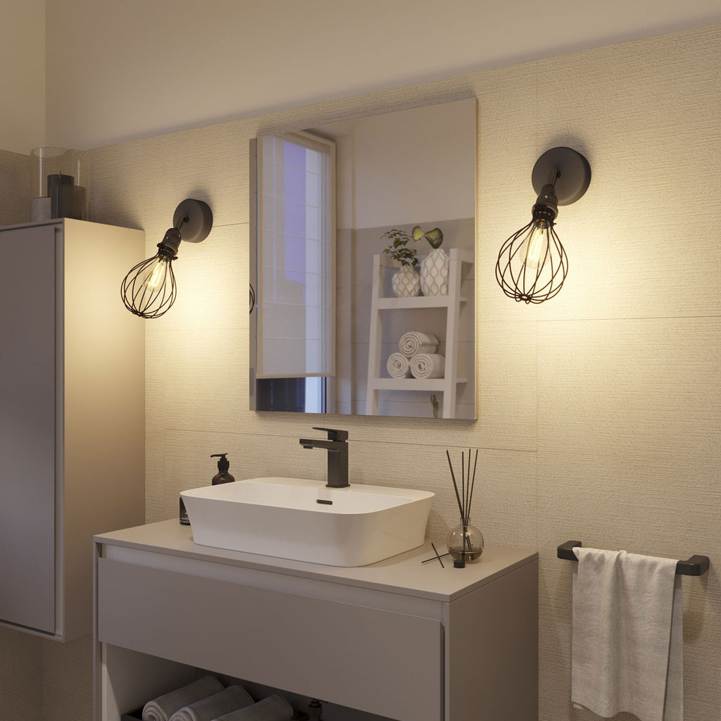 Fermaluce EIVA with Drop lampshade adjustable joint and lamp holder IP65 waterproof