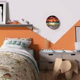 Fermaluce Romantic with double-sided wooden UFO lampshade illustrated by various artists