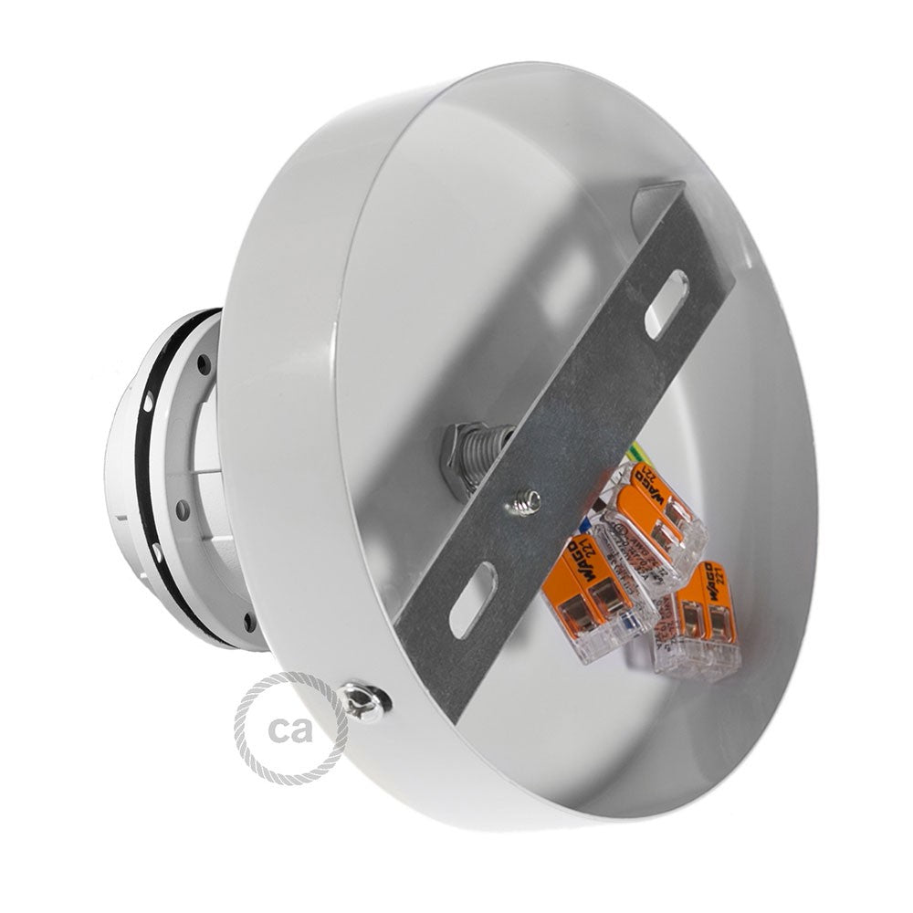 Fermaluce Metal con portalampada filettato E27 punto luce in metallo