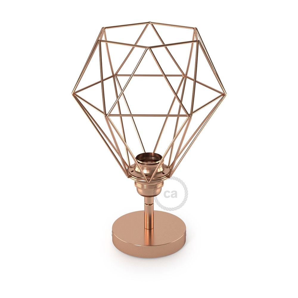Fermaluce Metallo 90° Urban the adjustable metal wall flush light with Diamond lampshade