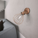 Fermaluce Metallo 90° Urban adjustable metal wall flush light with Drop lampshade