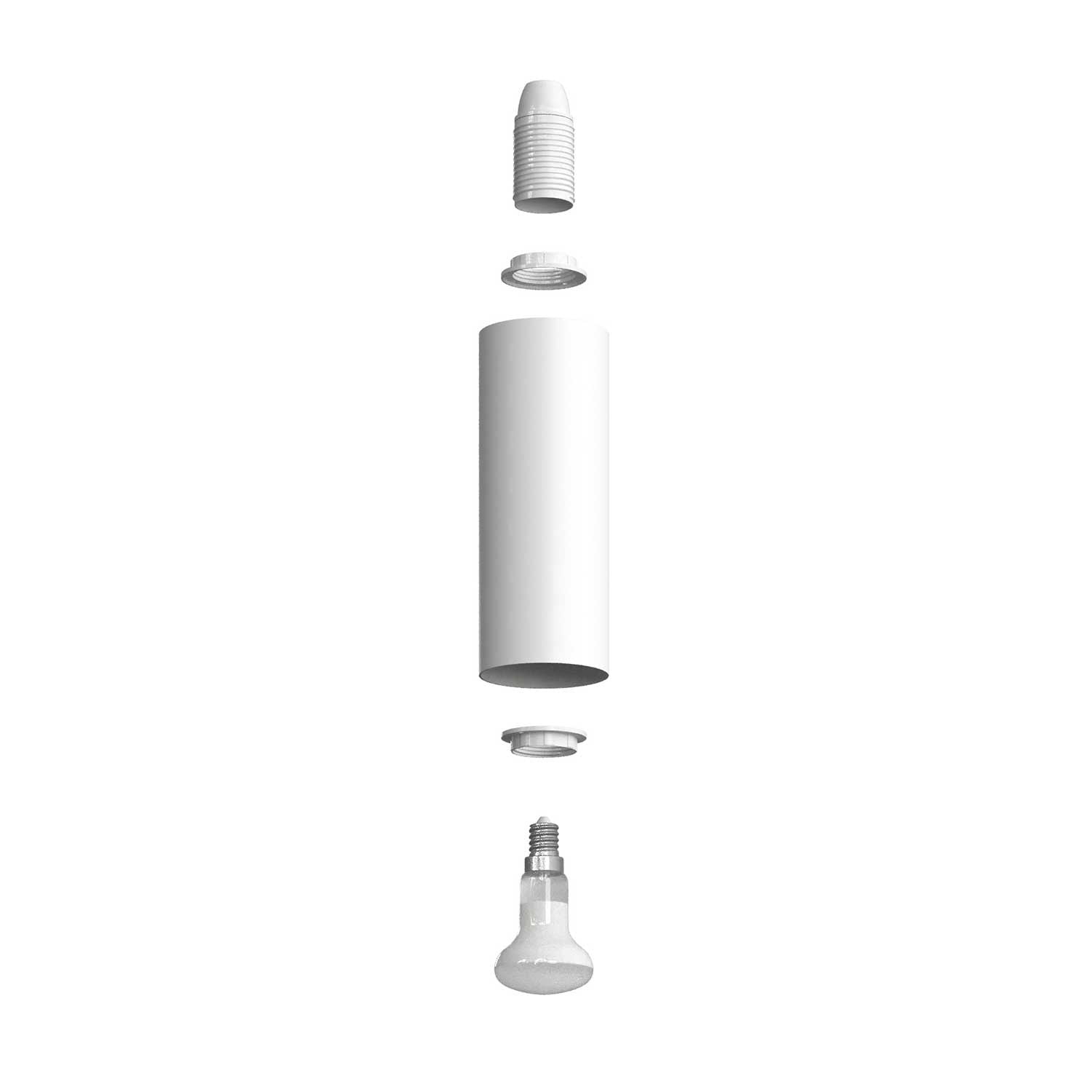 Fermaluce aplique de parede de metal ajustável com Tub-E14