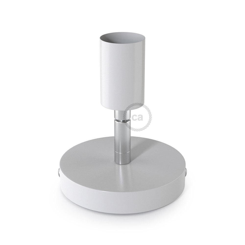 Fermaluce Metallo 90° punto luce orientabile da parete o soffitto