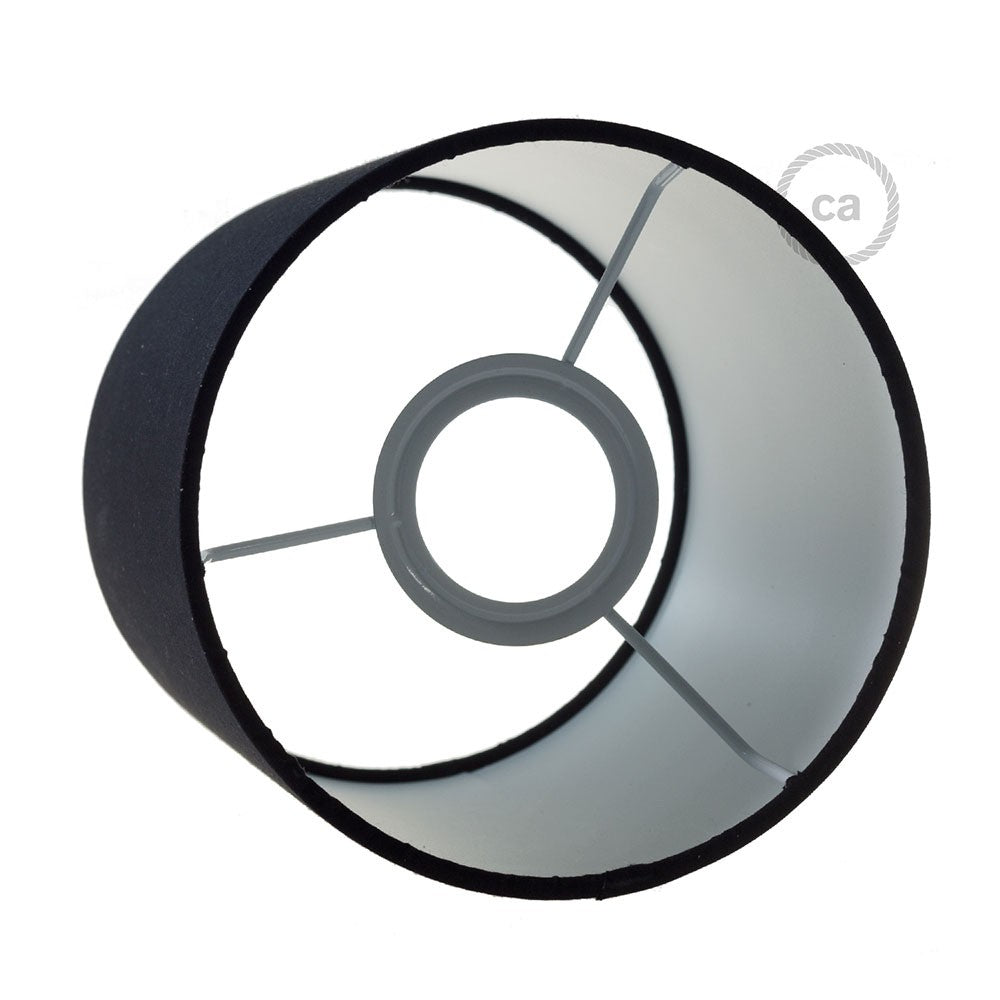 Fermaluce Glam with Cylinder Lampshade Ø 15cm h18cm metal finish wall or ceiling flush light