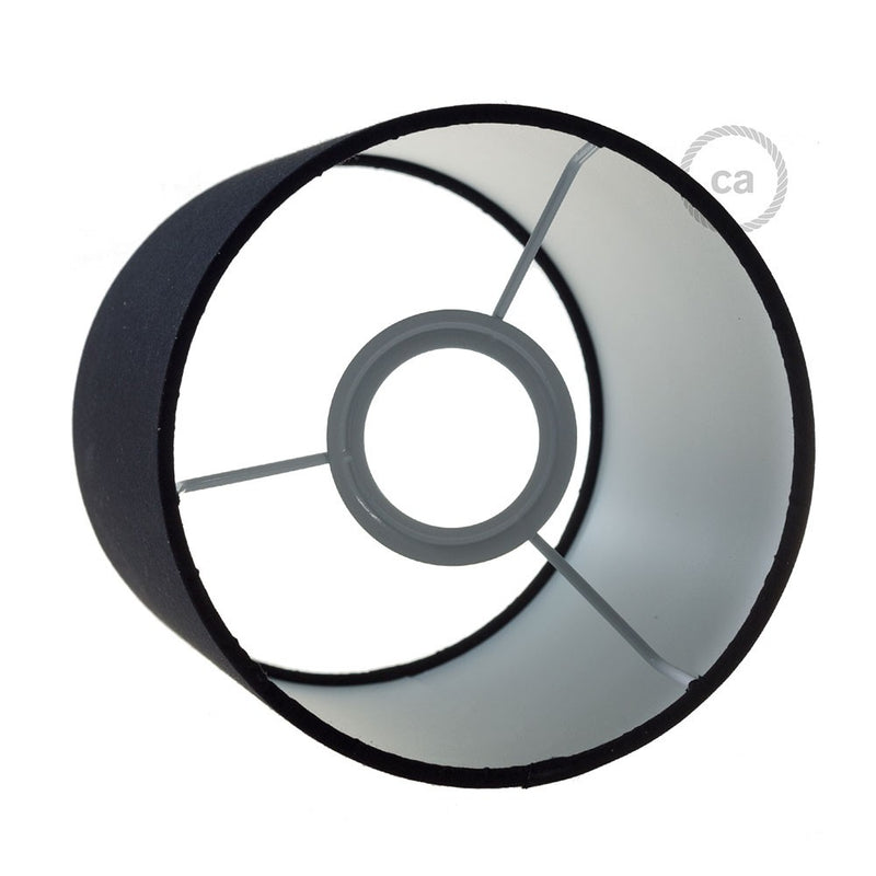 Fermaluce Glam with Cylinder Lampshade Ø 15cm h18cm metal finish wall or ceiling flush light