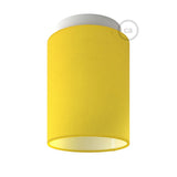Fermaluce Pastel with Cylinder Lampshade, Ø 15cm h18cm, metal wall or ceiling flush light