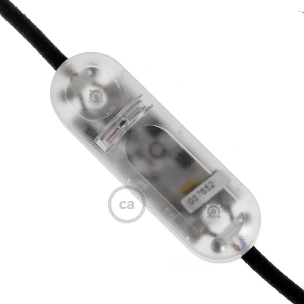 LED and traditional bulb Dimmer with transparent inline switch