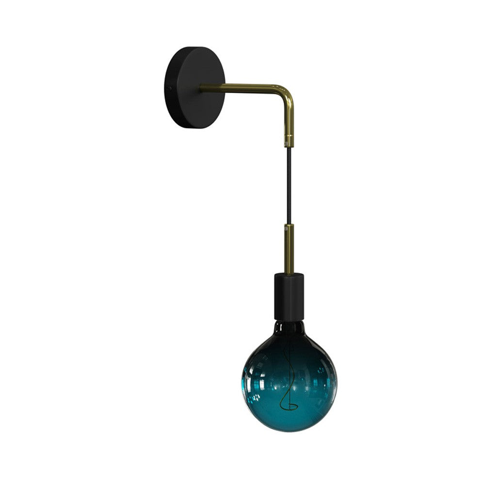 Fermaluce Glam metal wall light with bent extension and pendant lamp holder