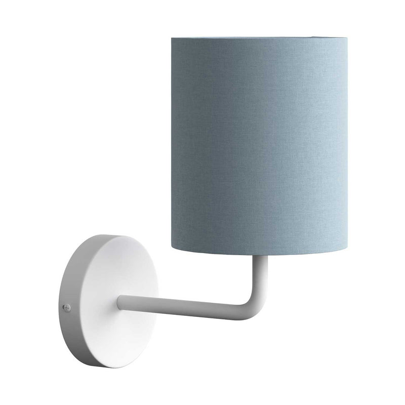 Fermaluce Pastel metal wall light with lampshade and bent extension