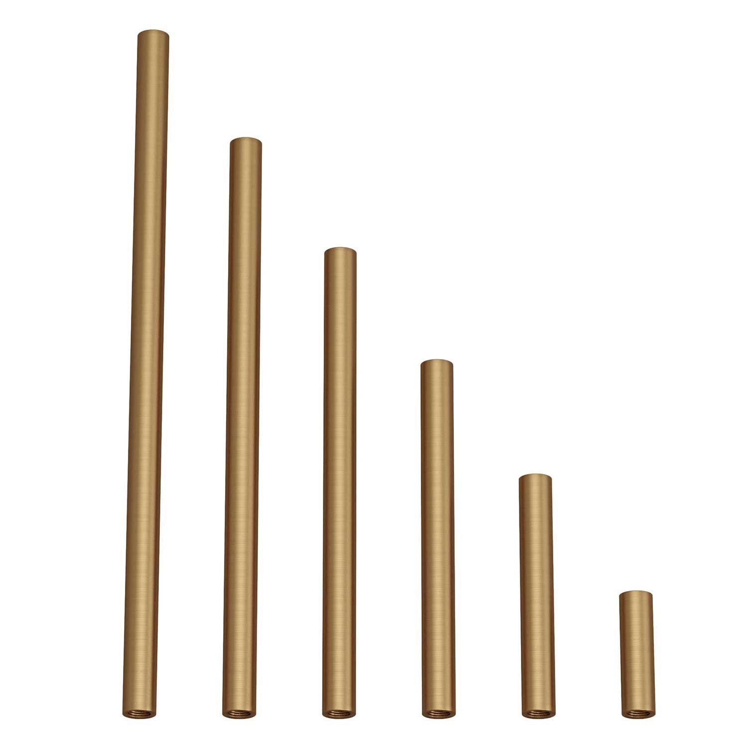 Brushed bronze metal extension pipe