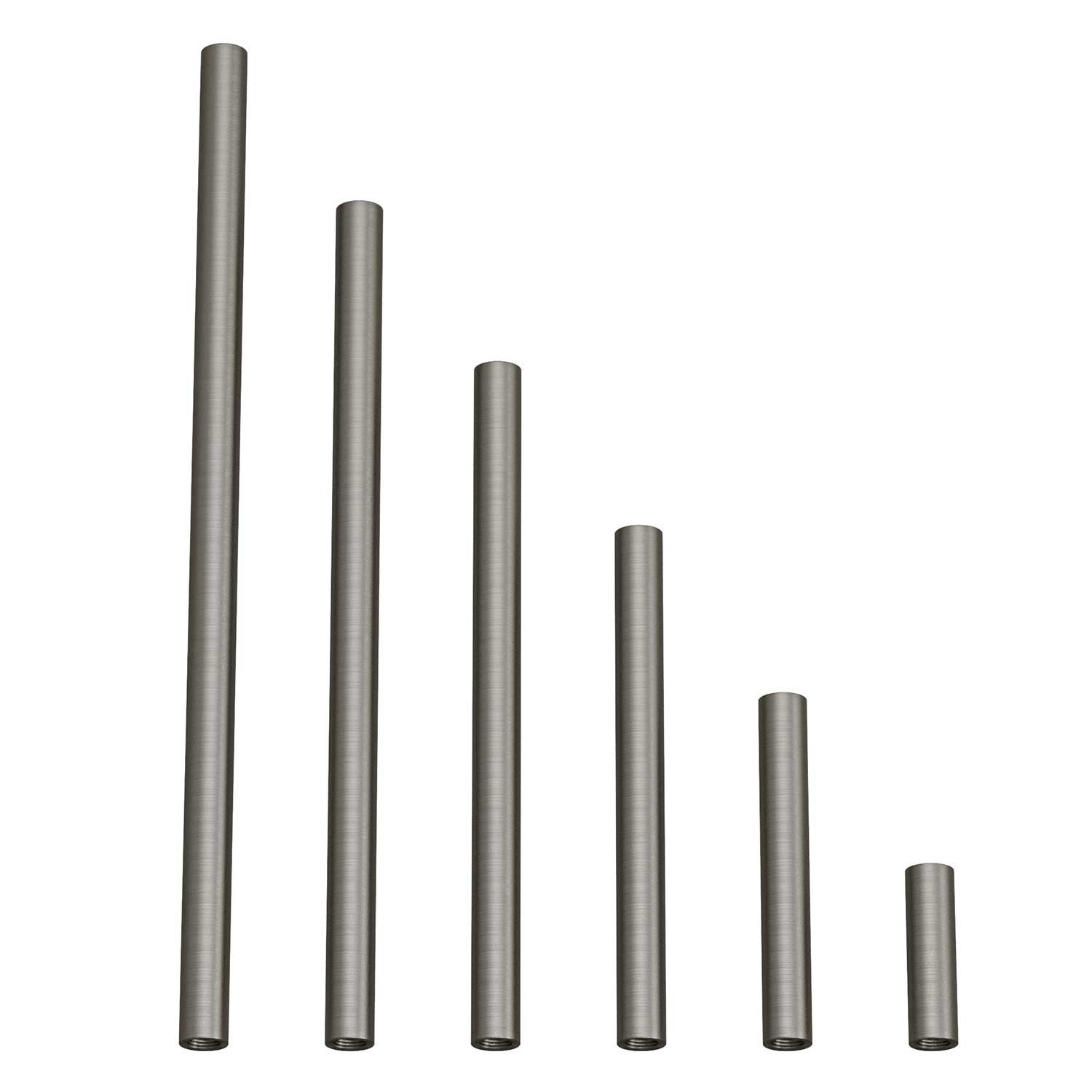 Brushed titanium metal extension pipe