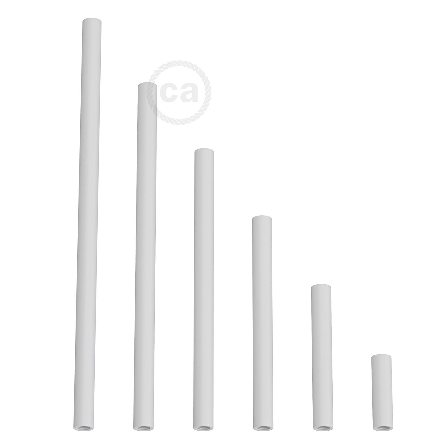 White metal extension pipe