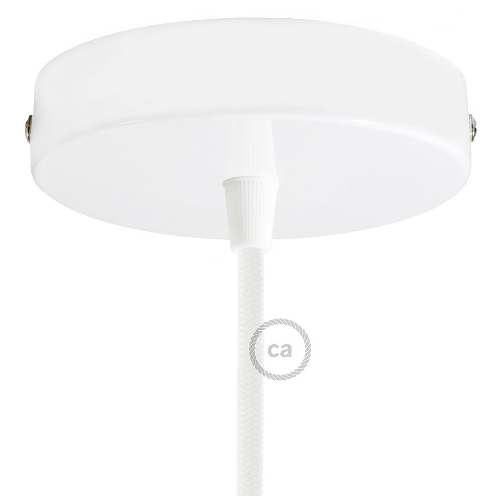 Cylindrical metal ceiling rose kit