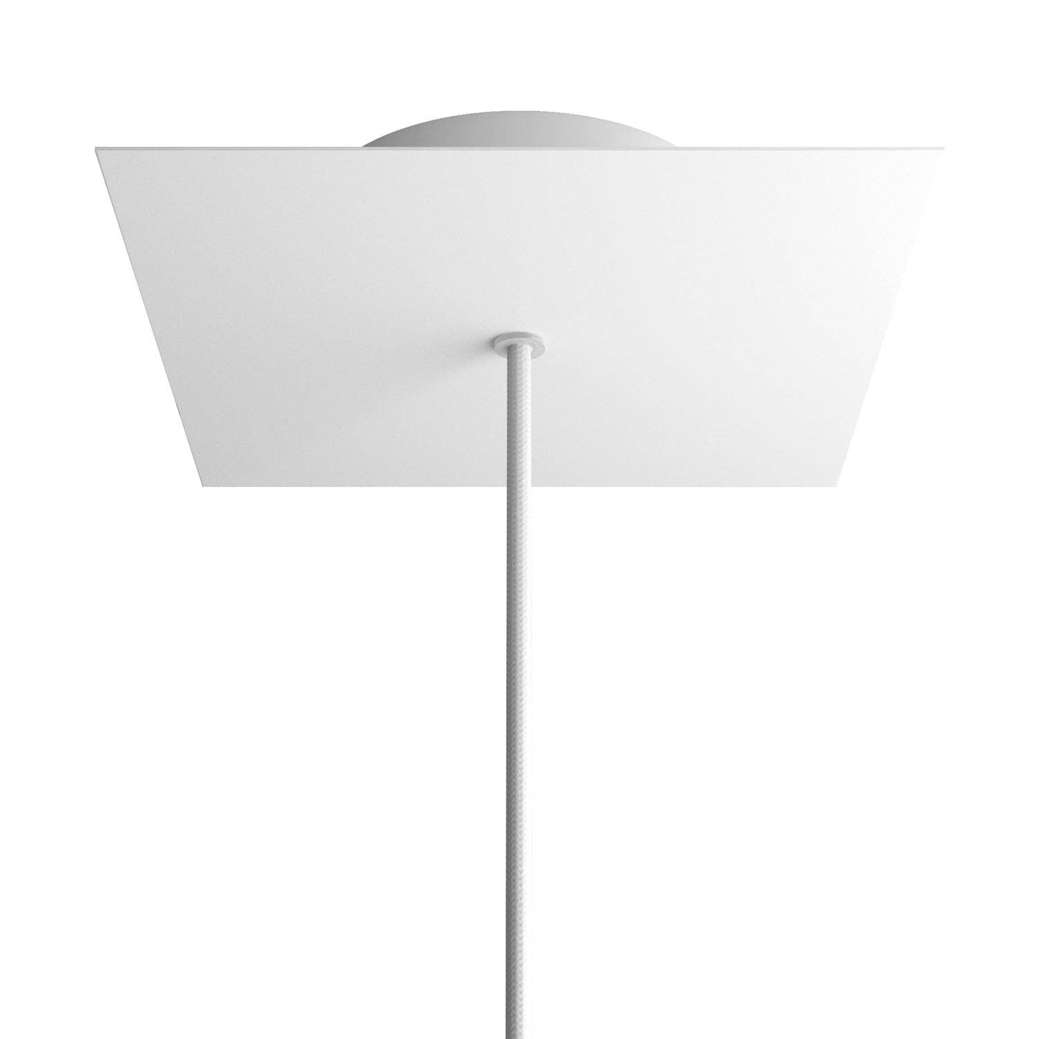 Square Rose-One 1-hole ceiling rose kit, 200 mm Cover