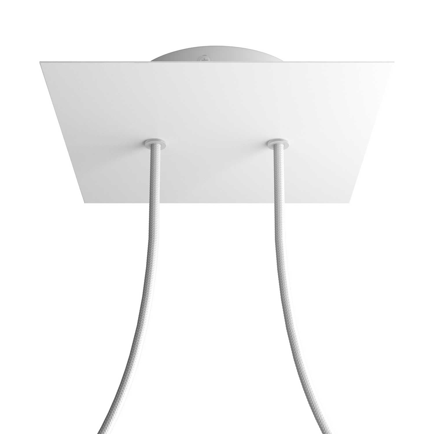 Square Rose-One 2-hole ceiling rose kit, 200 mm Cover