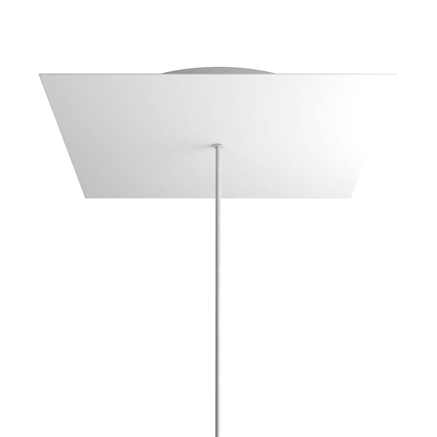 Square XXL Rose-One 1-hole ceiling rose kit, 400 mm Cover