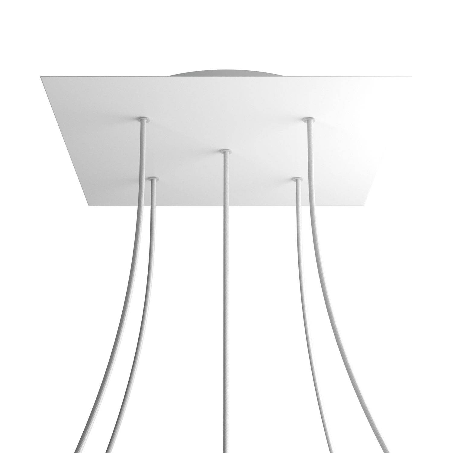 Square XXL Rose-One 5-hole ceiling rose kit, 400 mm Cover