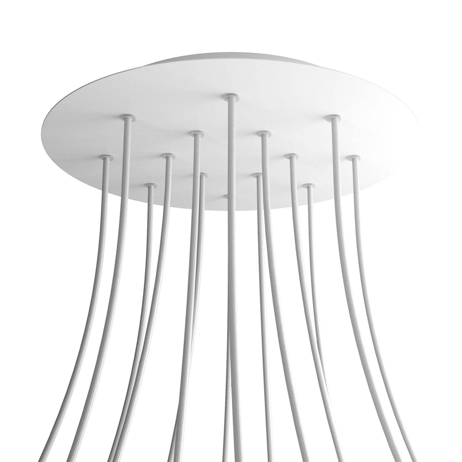 Round XXL Rose-One 14-hole ceiling rose kit, 400 mm Cover