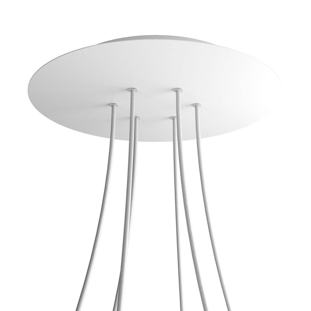 Round XXL Rose-One 6-hole ceiling rose kit, 400 mm Cover