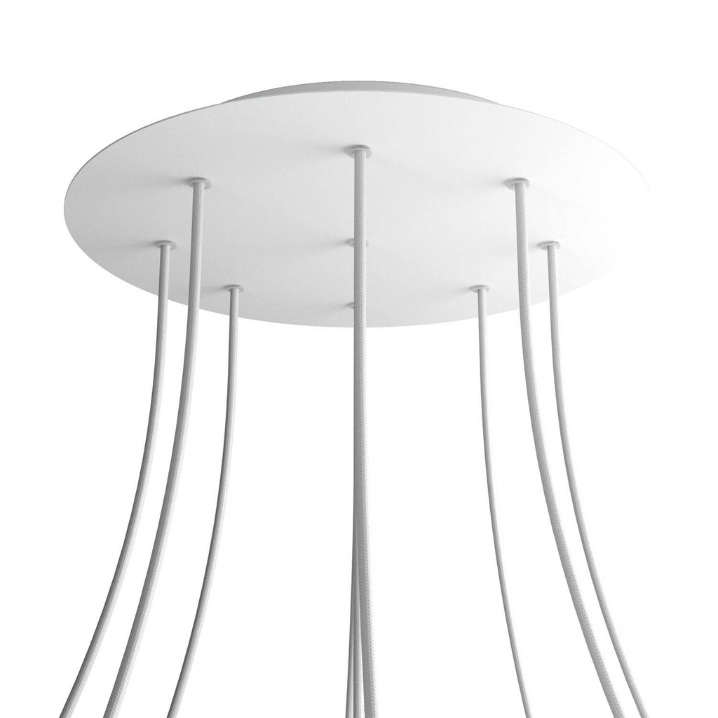 Round XXL Rose-One 9-hole ceiling rose kit, 400 mm Cover