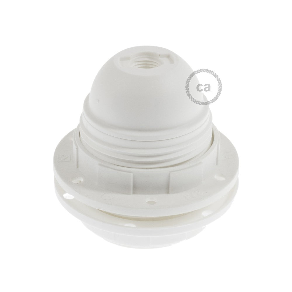 Double ferrule thermoplastic E27 lamp holder kit for lampshade