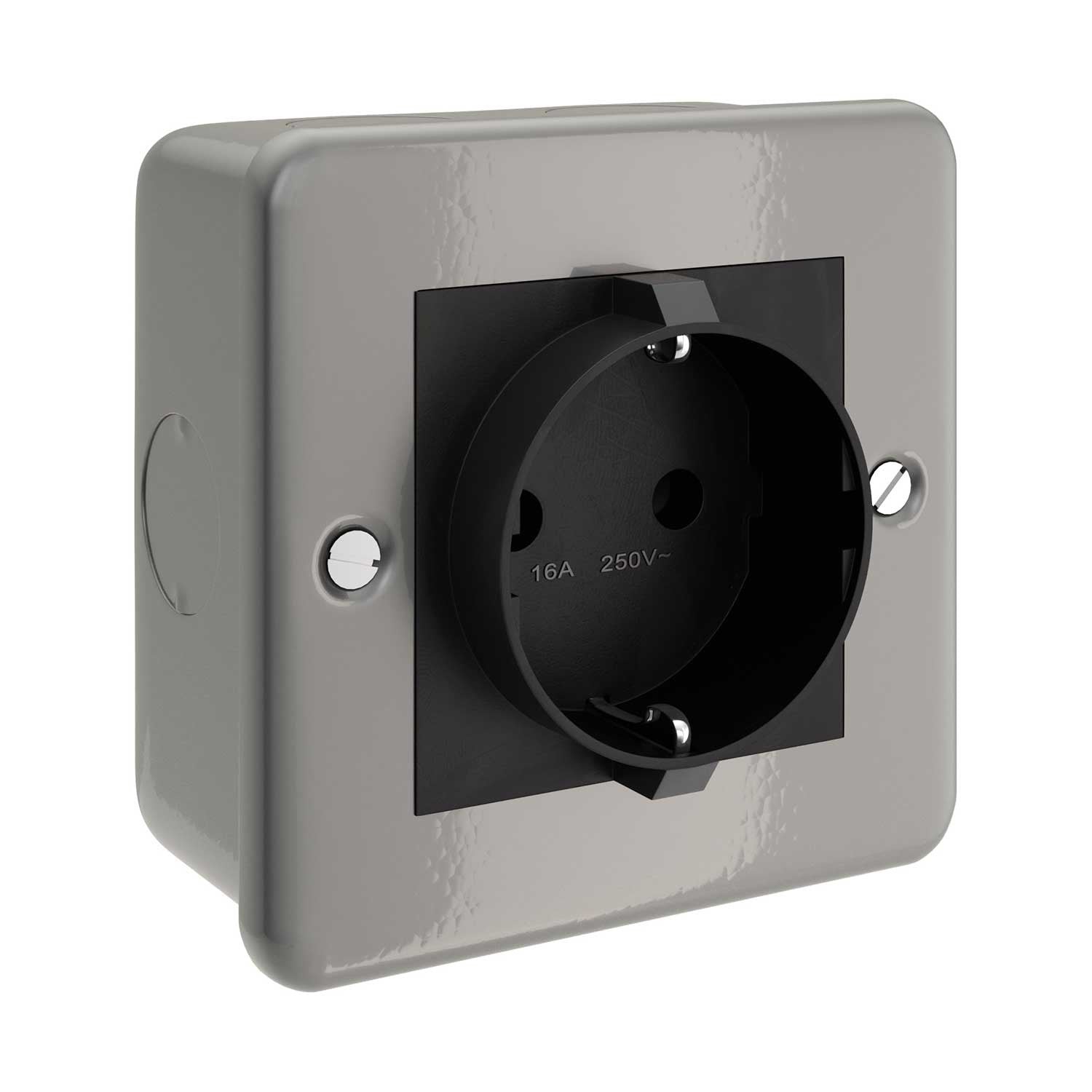 Caixa Revestida a metal com tomada Schuko para Creative-Tube – Light ...