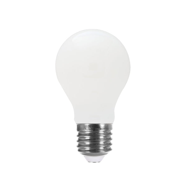 LED Light Bulb Drop A60 Milky 8W E27 2700K