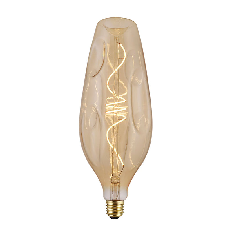 Led Gold Bumped Light Bulb Bottle Spiral Filament 5W E27 Dimmable 2000K