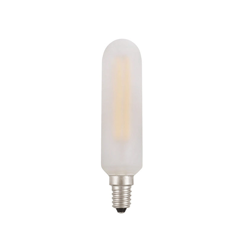Tubular LED light bulb, satin white - E14 4W Dimmable 2700K