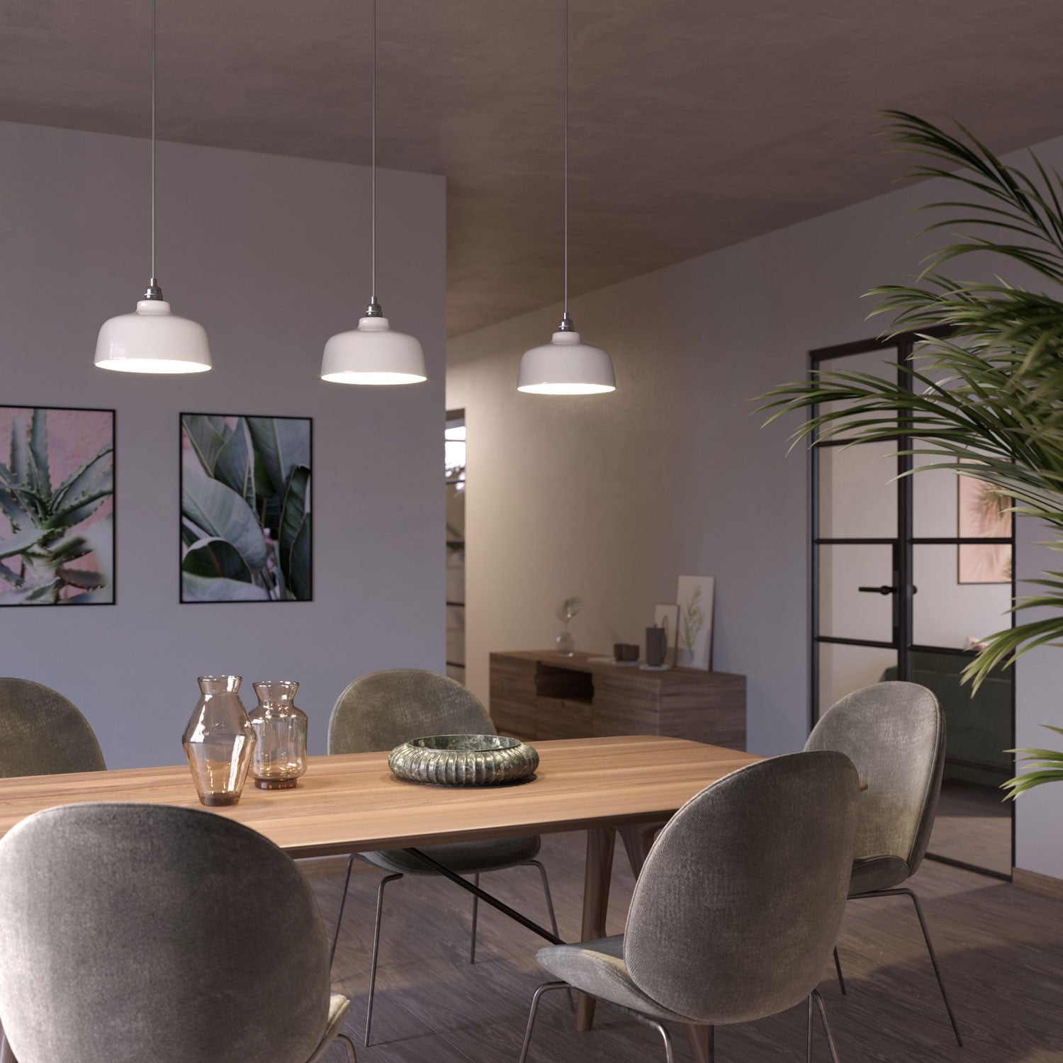 Abajur de cerâmica  Cup coleção Materia - Fabricado na Itália