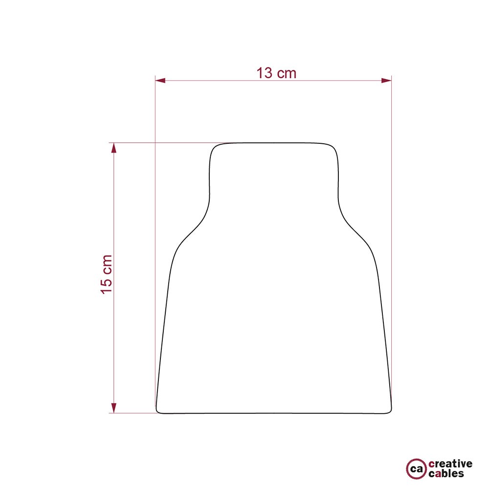Abajur de cerâmica Vase coleção Materia - Fabricado na Itália