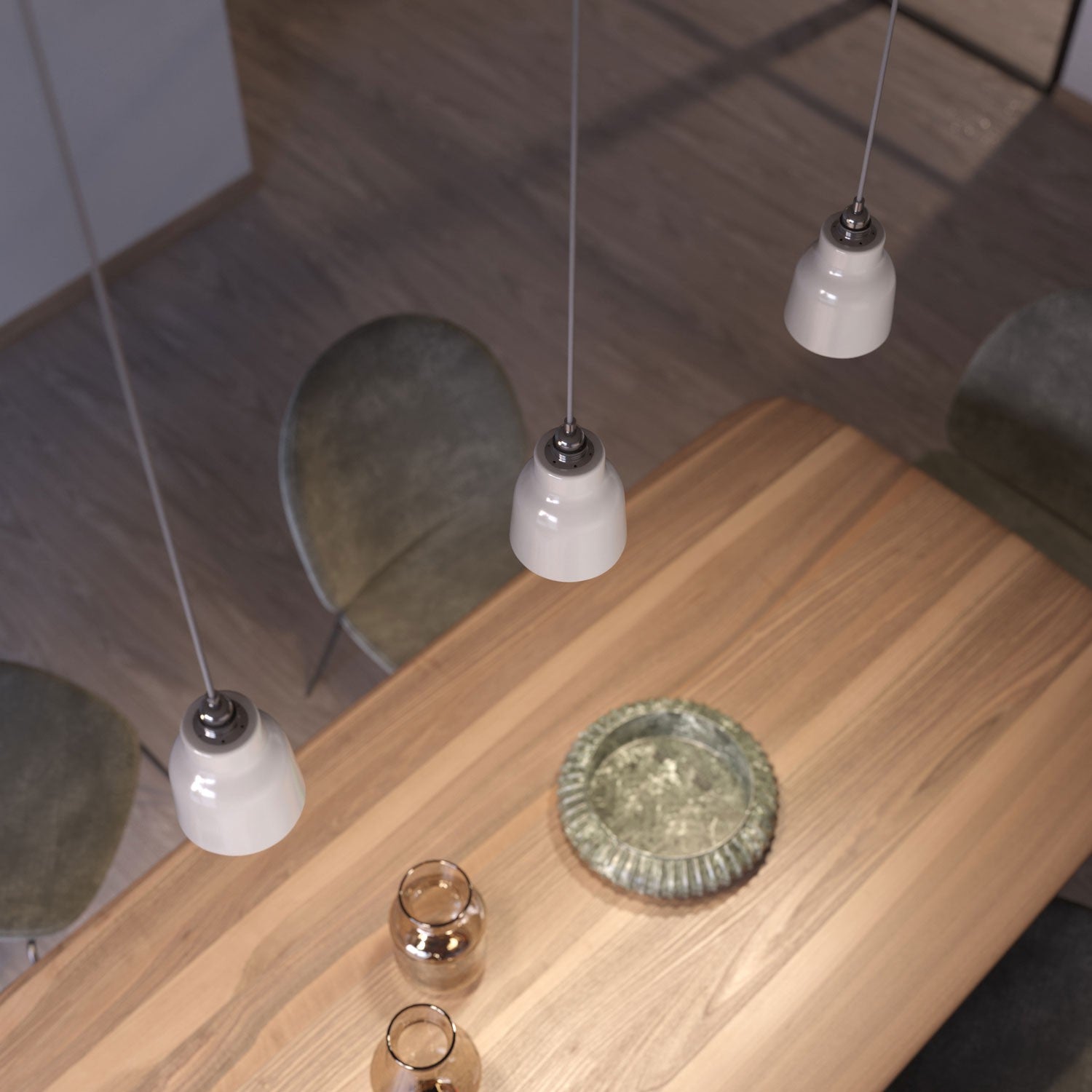 Abajur de cerâmica Vase coleção Materia - Fabricado na Itália