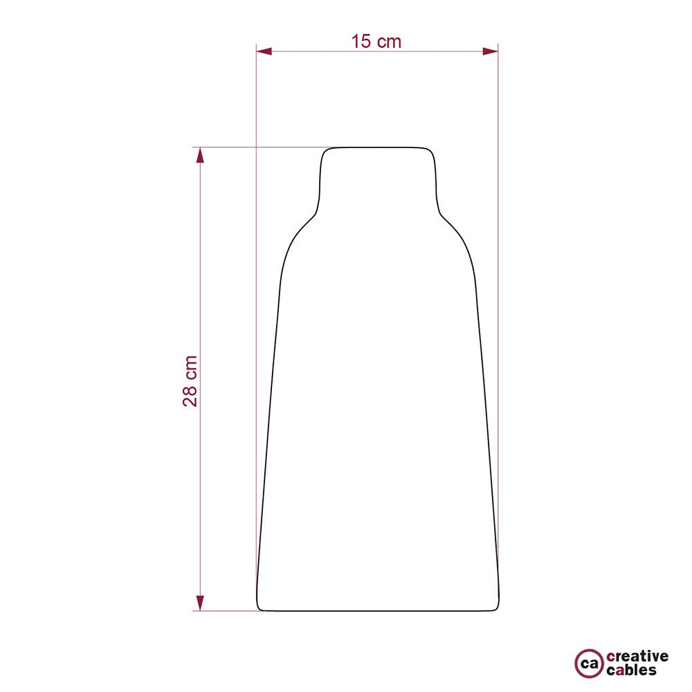 Abajur de cerâmica Bottle coleção Materia - Fabricado na Itália