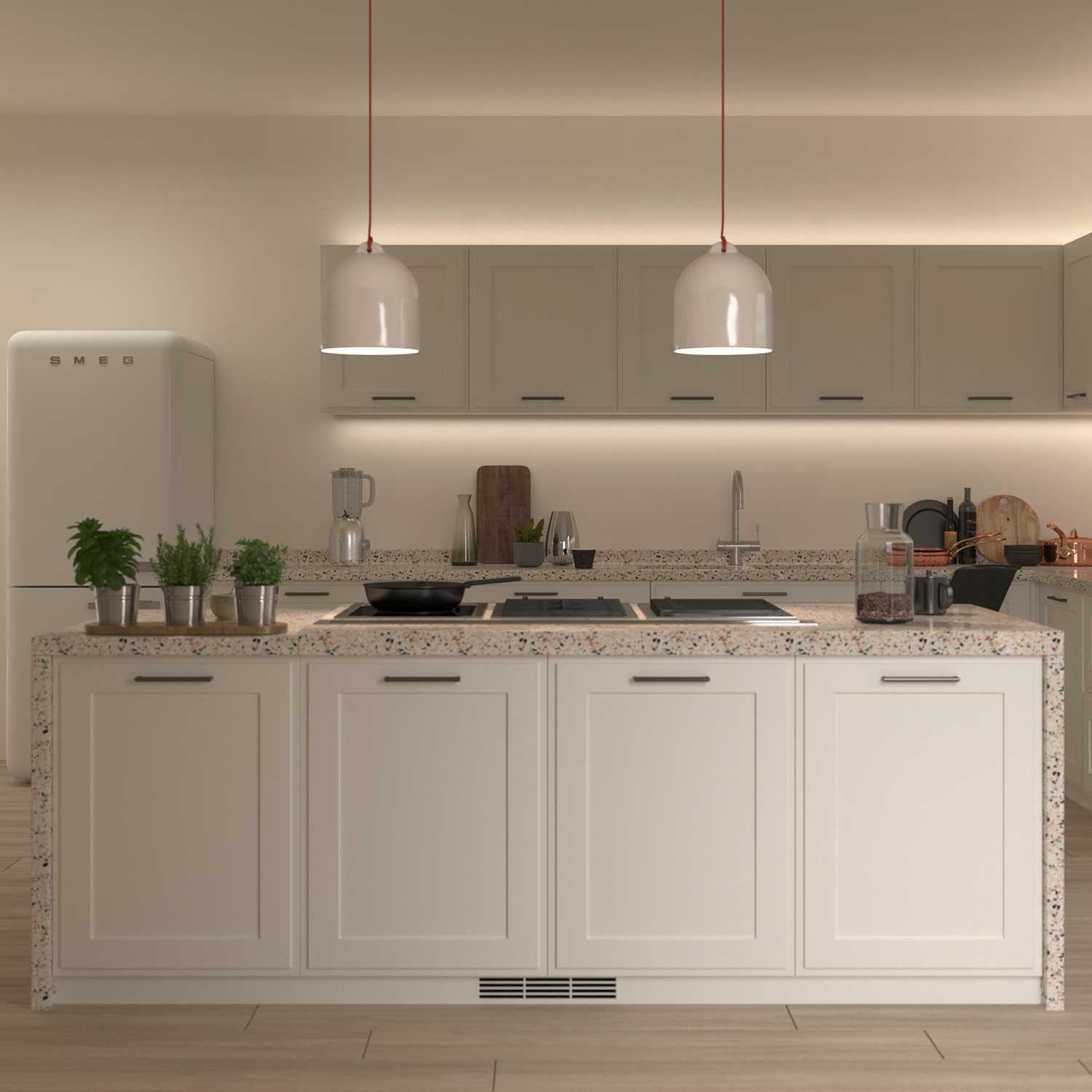 Abajur de cerâmica Bell M para suspensão - Fabricado na Itália