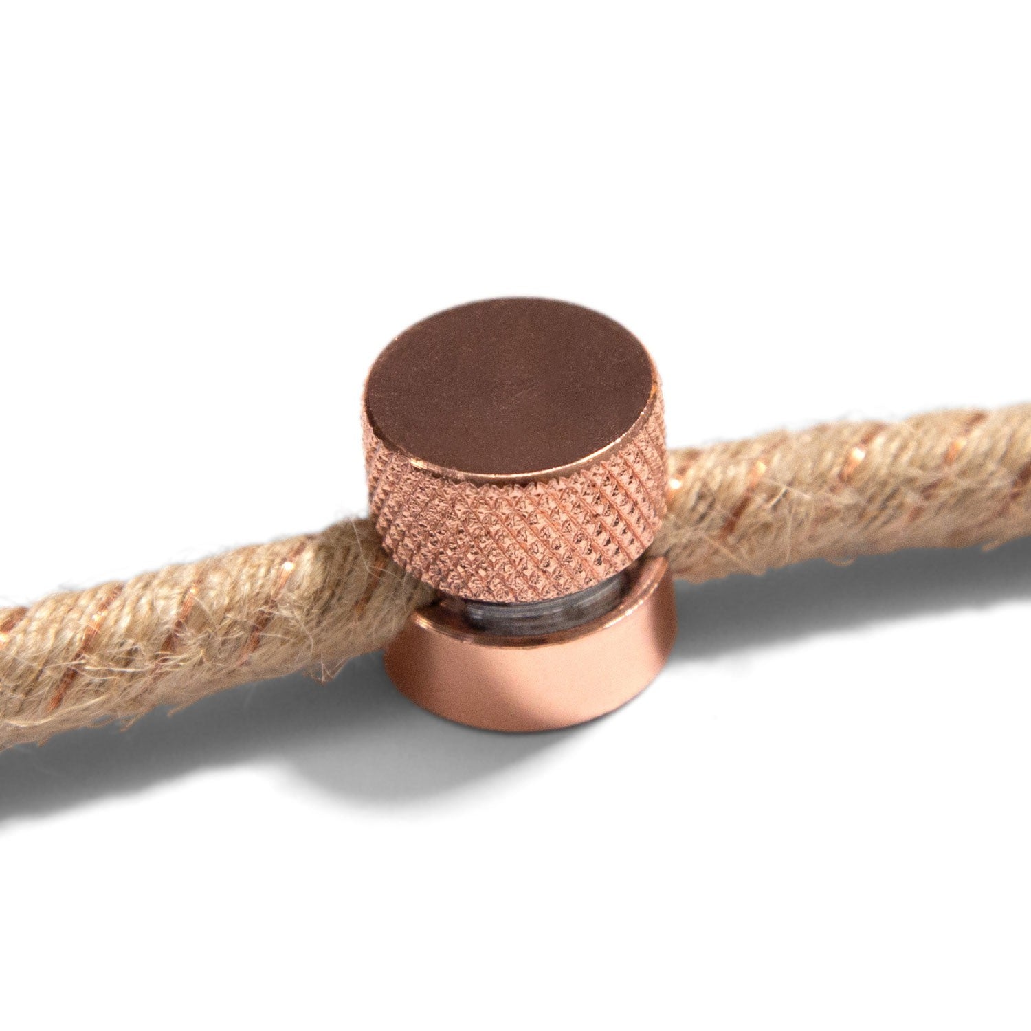 Sarè - Metal wall fairlead fixing for textile cable - Copper