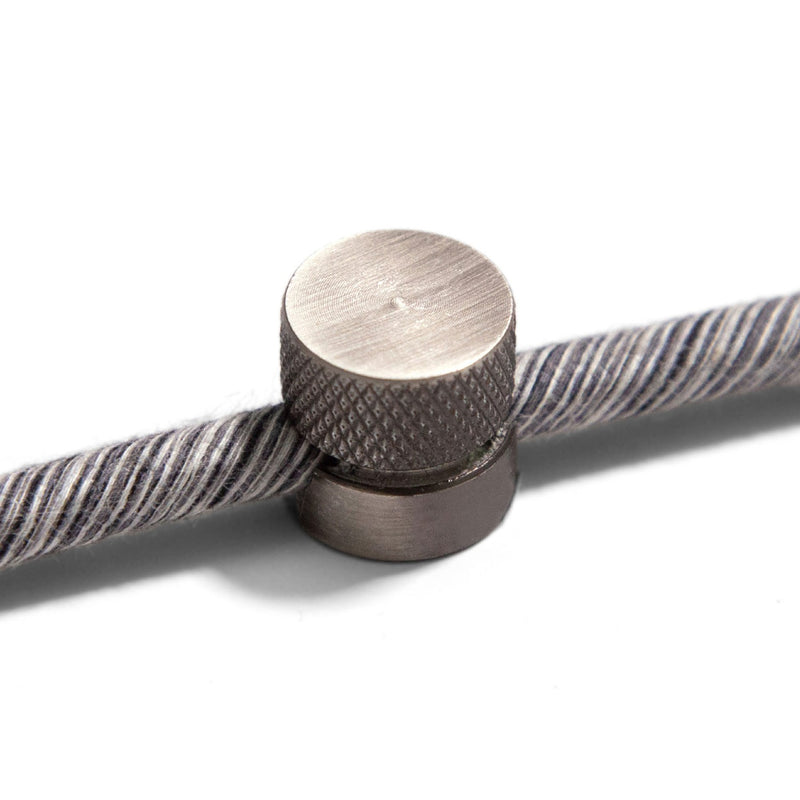 Sarè - Metal wall fairlead fixing for textile cable - Titanium