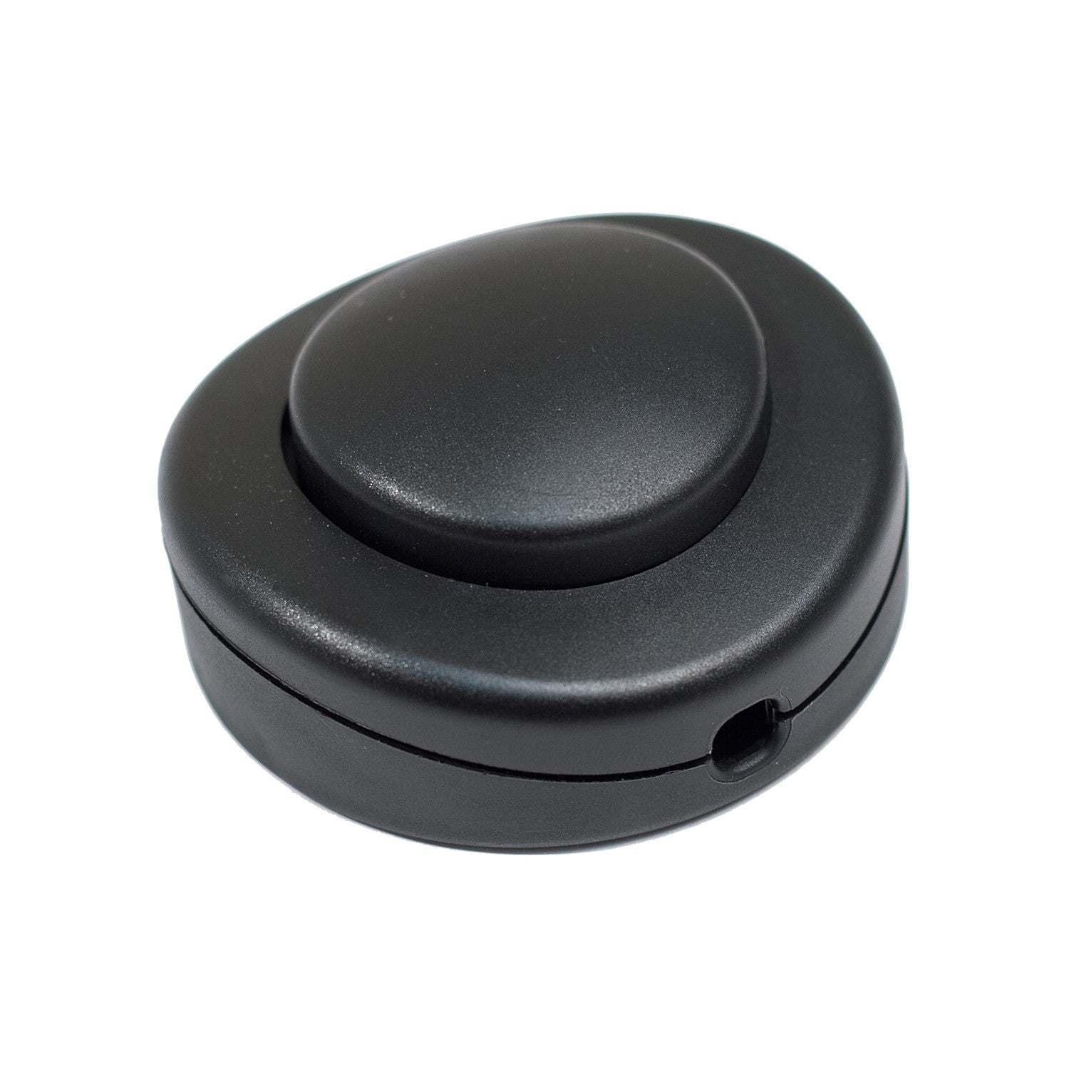 Single Pole in-line Foot Light Switch Black
