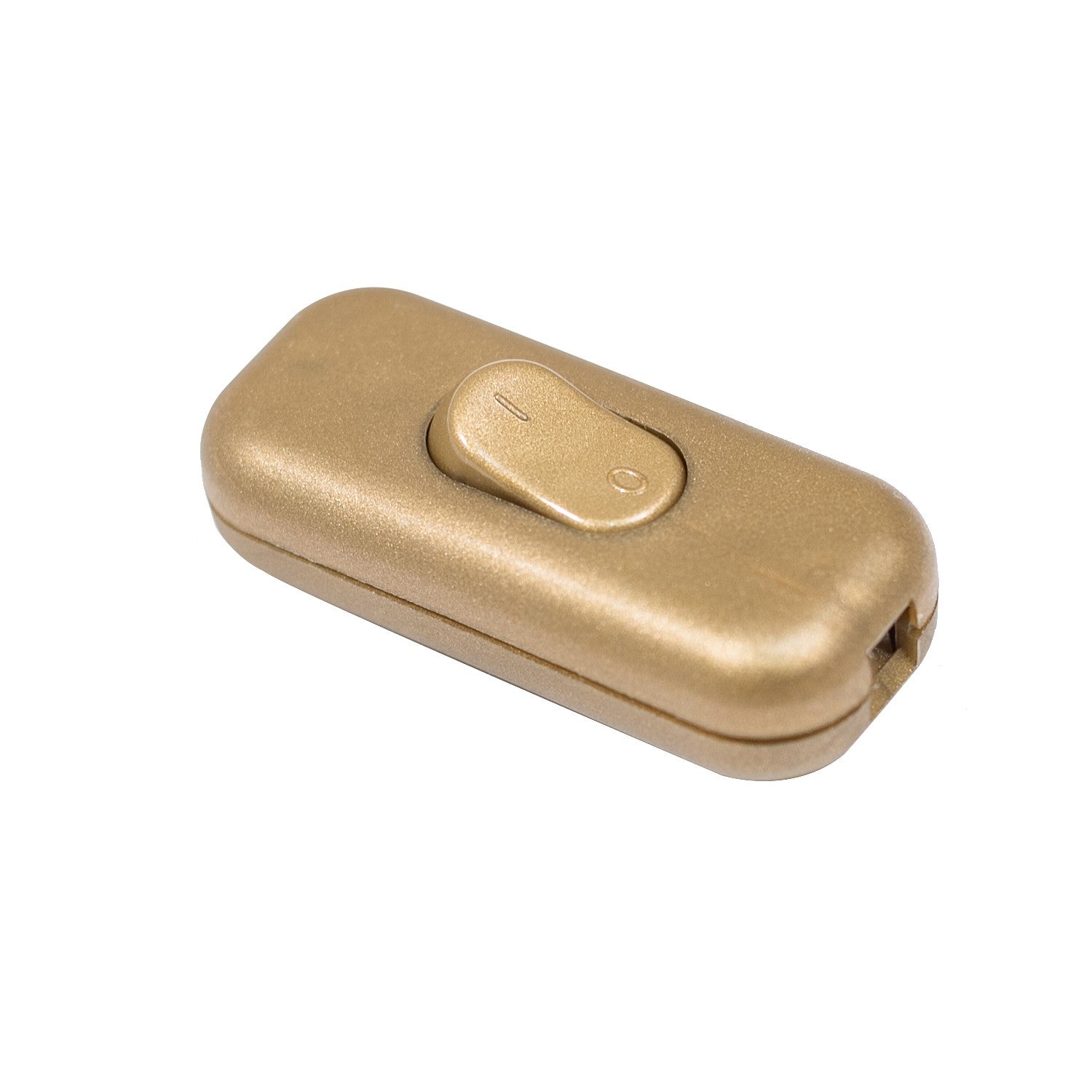 Double Pole in-line Switch Gold